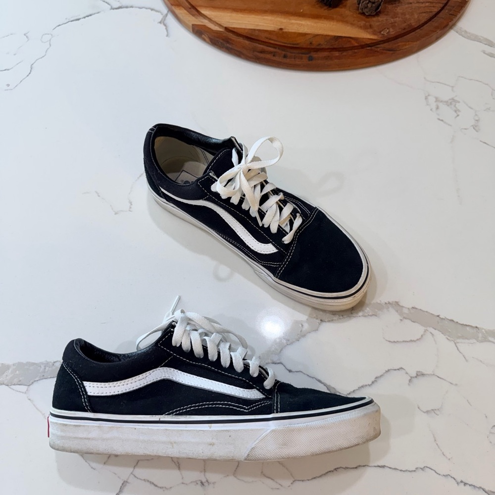 Vans Black and White Women's Shoes